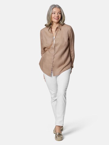 Goldner Bluse in Braun