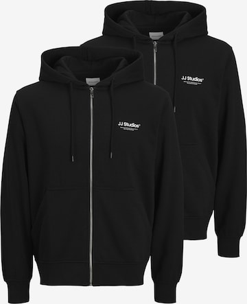 JACK & JONES Sweatvest 'Soho' in Zwart: voorkant