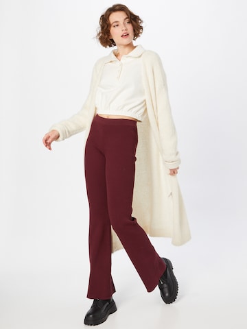 WEEKDAY Flared Pants 'Orina' in Red