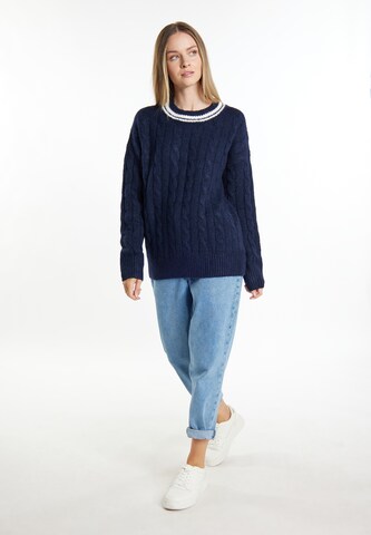 DreiMaster Maritim - Pullover 'Eissegler' em azul