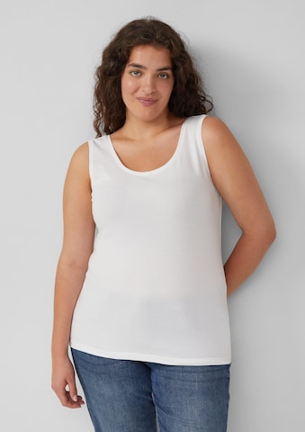 T-shirt s.Oliver en blanc : devant