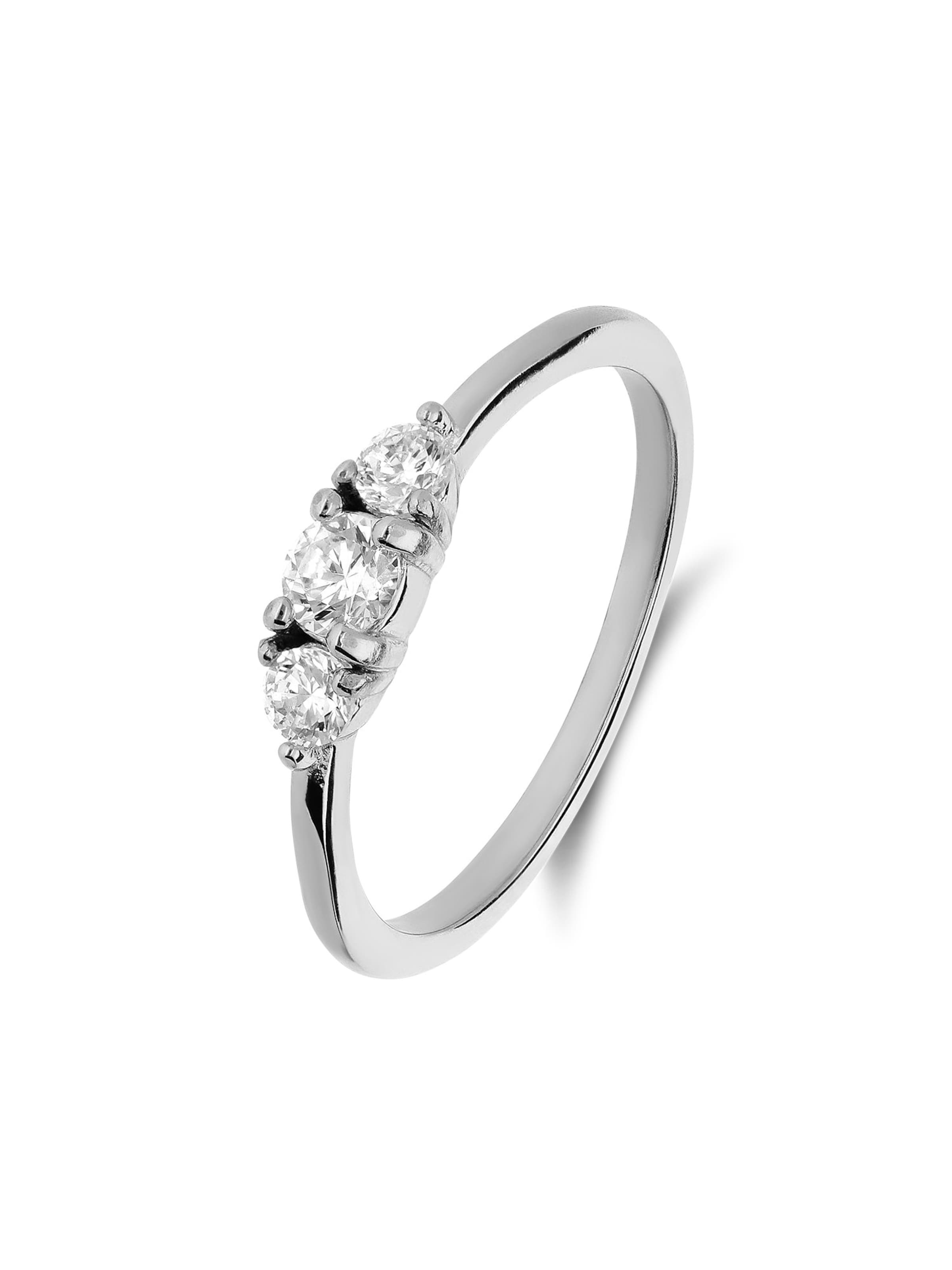 Lucardi Ring in Zilver: voorkant