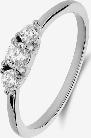 Lucardi Ring in Zilver: voorkant