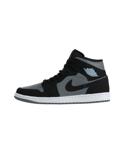 Jordan Σνίκερ ψηλό 'AIR JORDAN 1' σε 40 σε τέφρα / μαύρο, Άποψη προϊόντος
