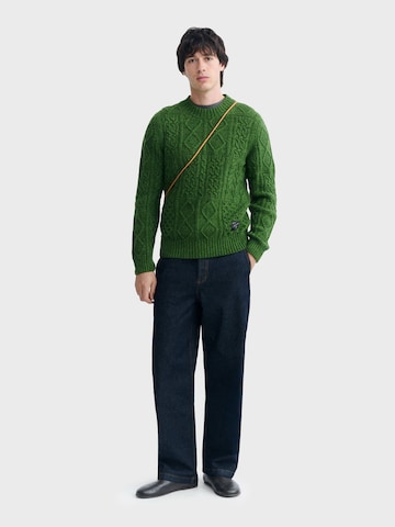 Thinking MU Trui 'Rasta' in Groen: voorkant