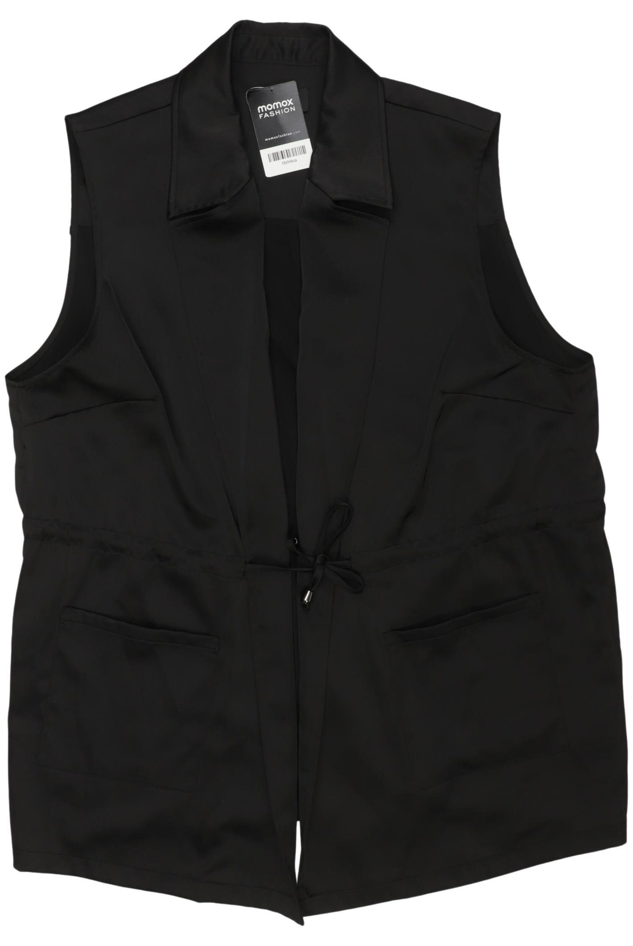 Emilia Lay Weste 4XL in Schwarz: Vorderseite