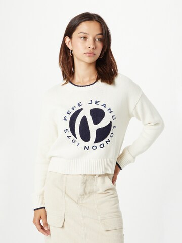 Pepe Jeans Pullover 'FLORENCE' in Weiß: predná strana