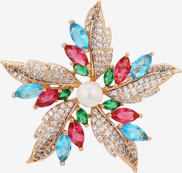 faina Brosche in Gold: Vorderseite