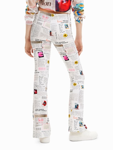 Desigual Flared Trousers in White