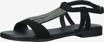 IGI&CO Strap Sandals in Black: front