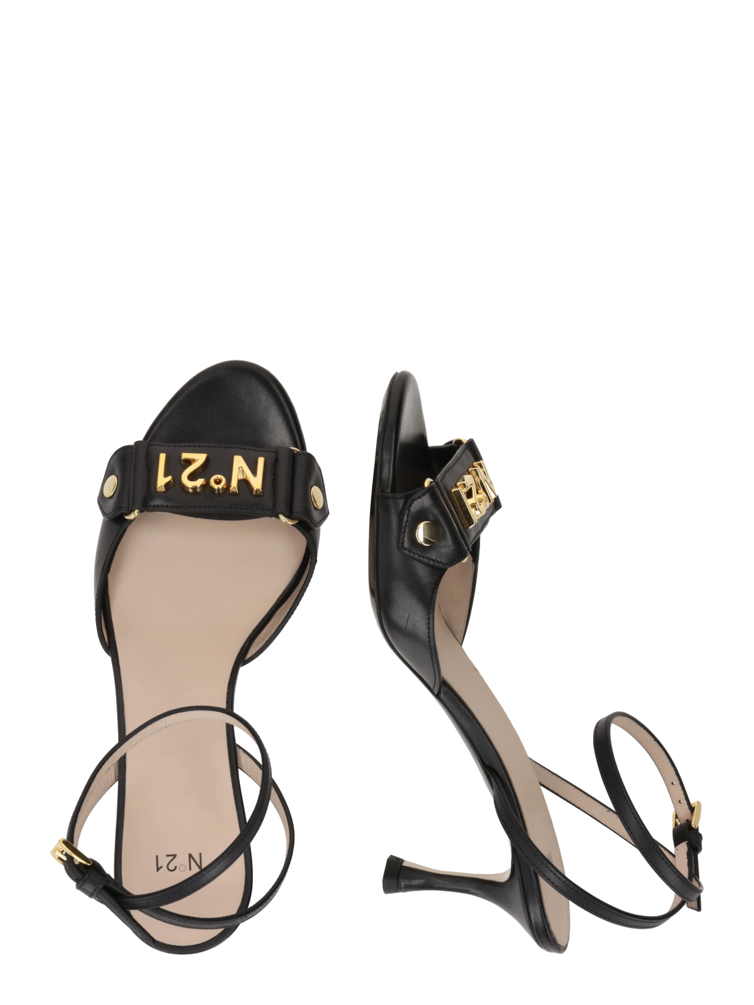 N°21 Strap sandal in Black