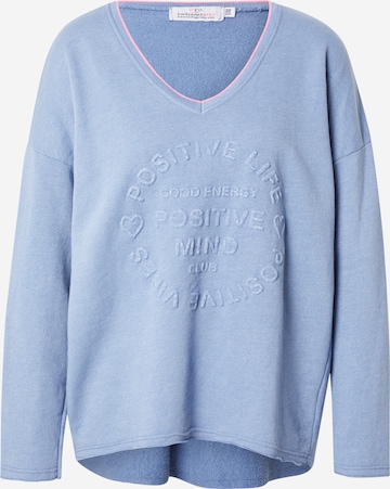 Zwillingsherz Tričko 'Positive Mind Kante' – modrá: přední strana