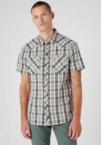 WRANGLER Regular fit Business Shirt in Grey: front