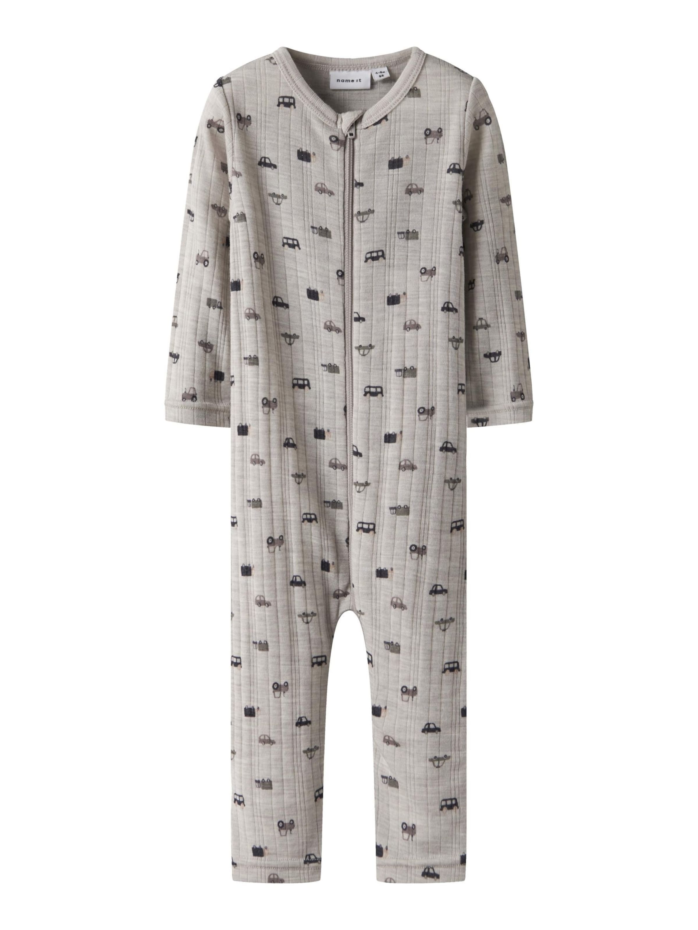 NAME IT Nattøj 'NBMWang' i grå: forside