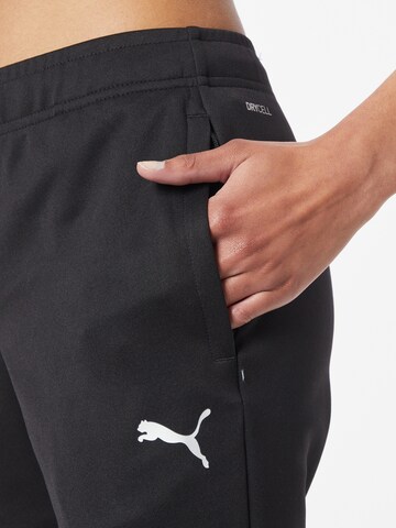 Slimfit Pantaloni sport de la PUMA pe negru