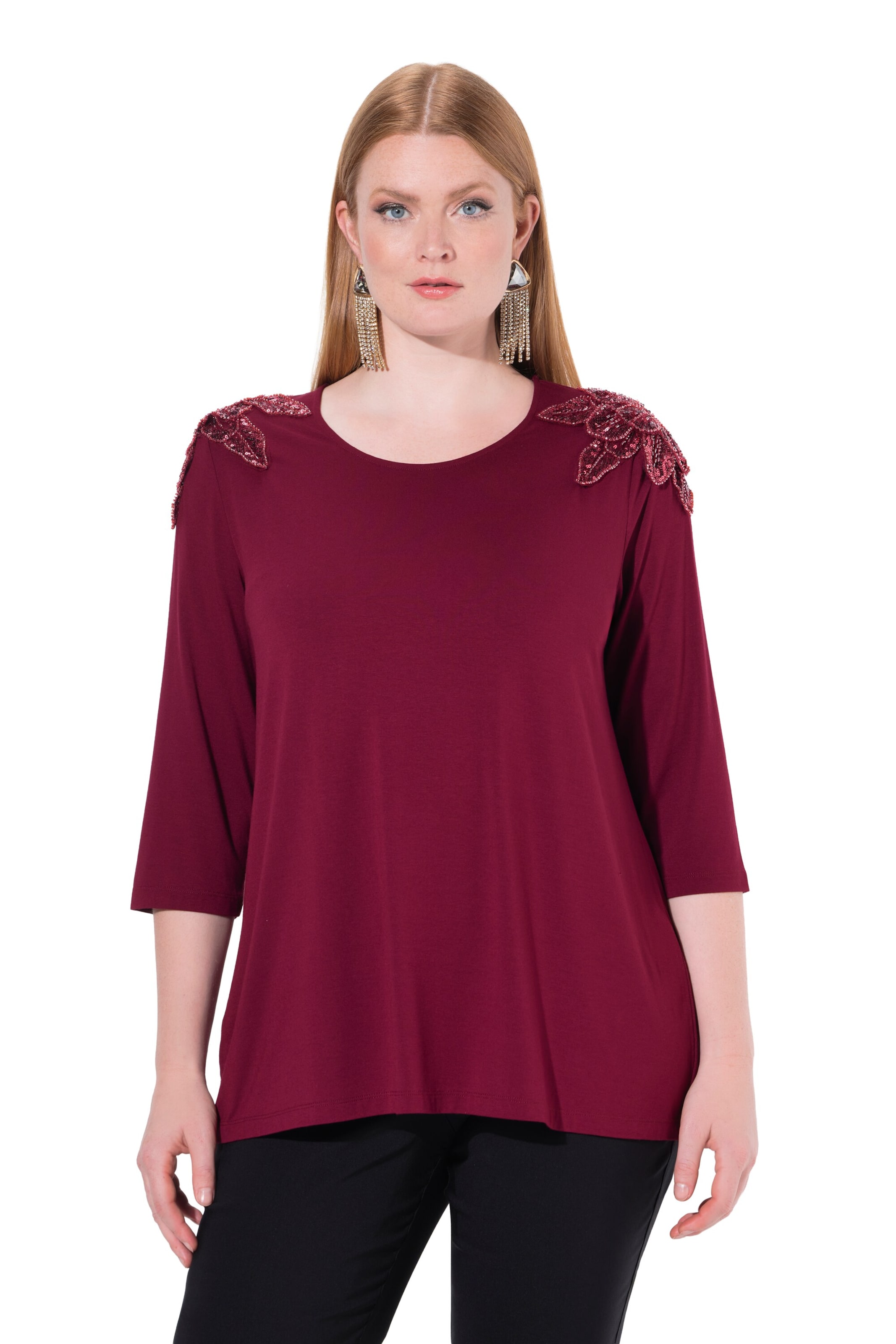 Ulla Popken Shirt in Red: front