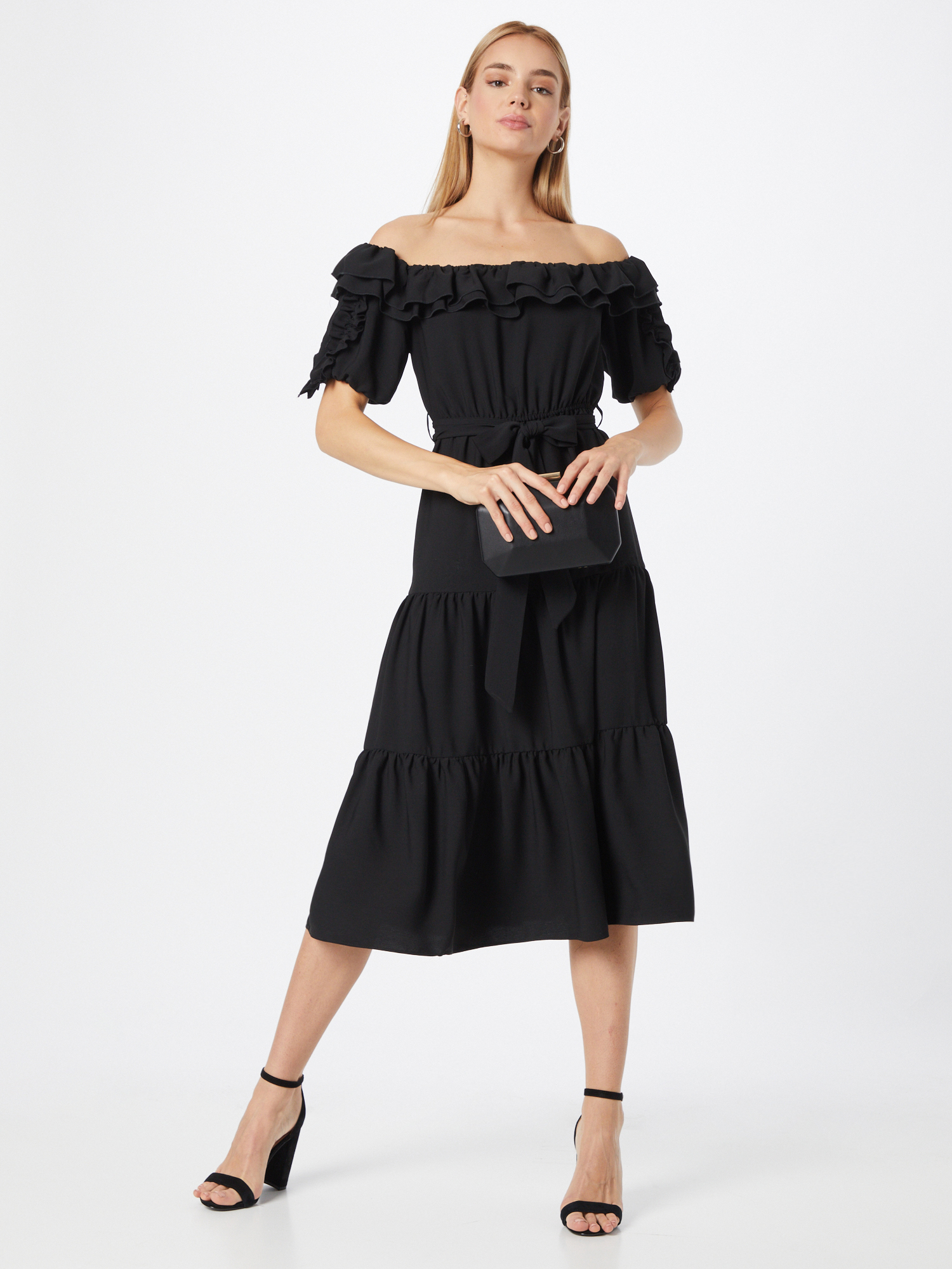Odzież Plus size River Island Sukienka BARDOT w kolorze Czarnym 