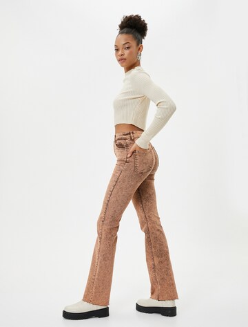 Koton Flared Jeans in Brown
