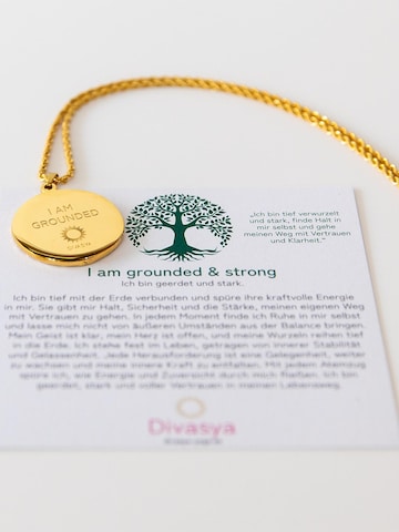 Divasya Necklace 'I am grounded' in Gold