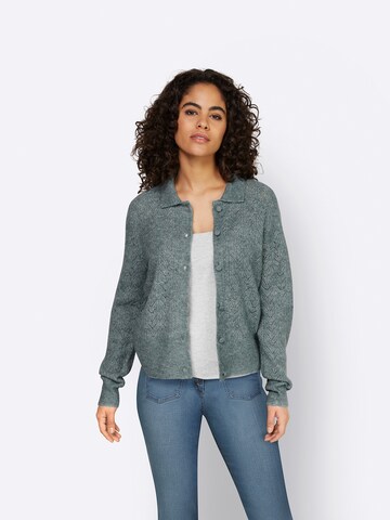 heine Knit cardigan in Green: front