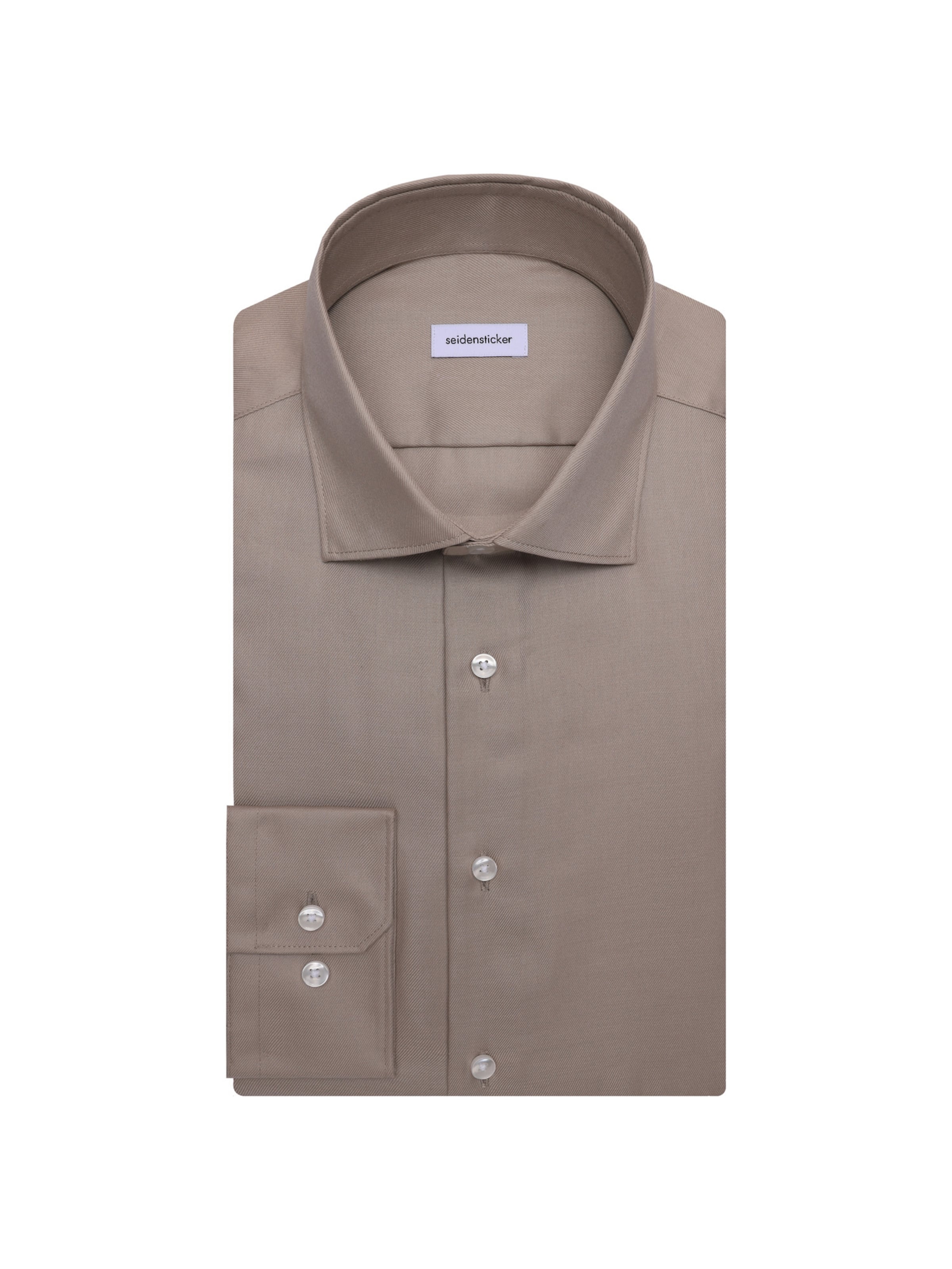 SEIDENSTICKER Slim Fit Businesshemd in Beige