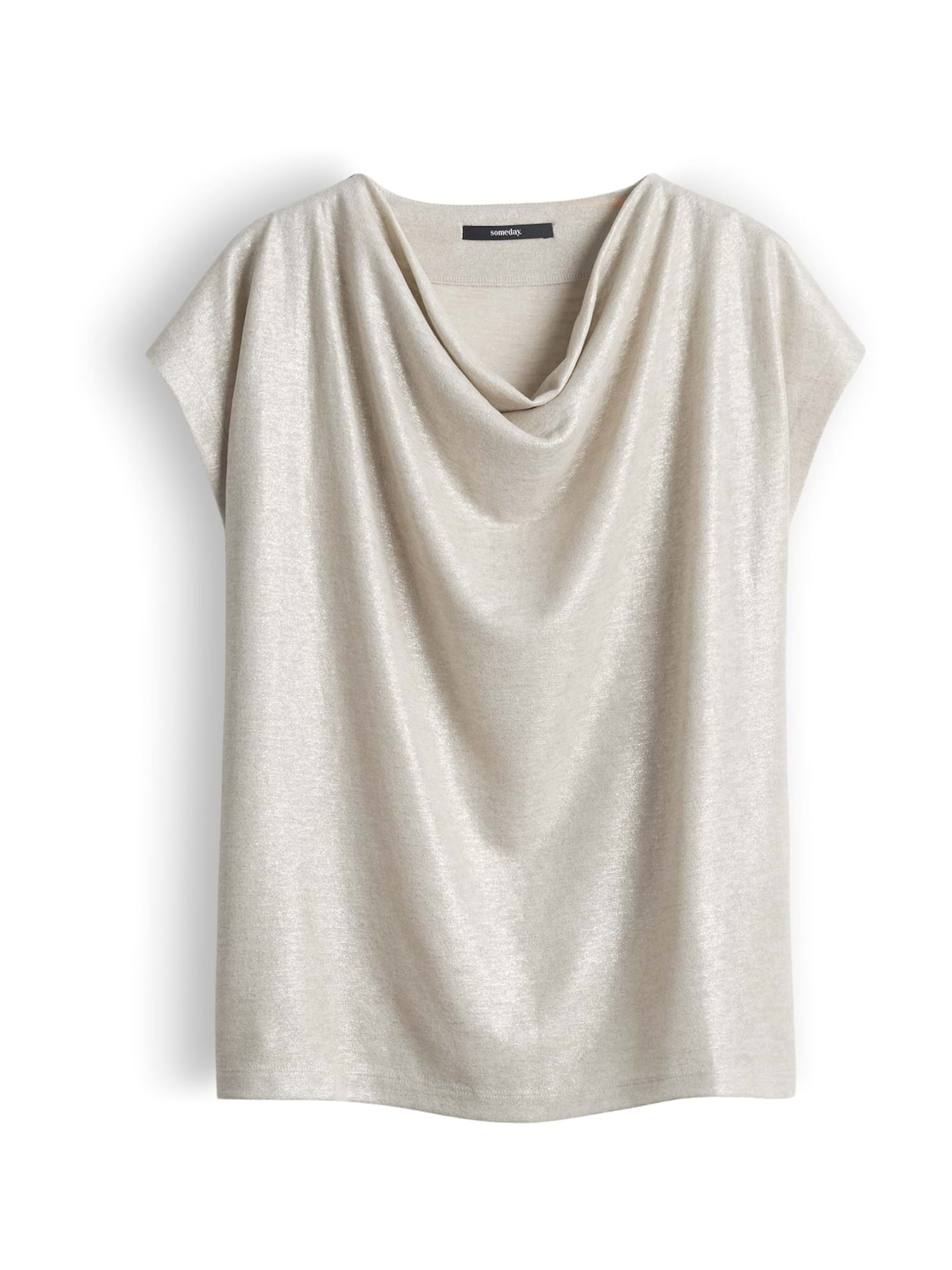 Someday T-Shirt 'Kevine' in Beige: Vorderseite