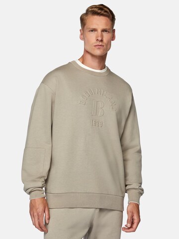 Boggi Milano Sweatshirt 'SUSTAINABLE' i grå: forside