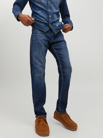 Regular Jeans 'Mike' de la JACK & JONES pe albastru: față