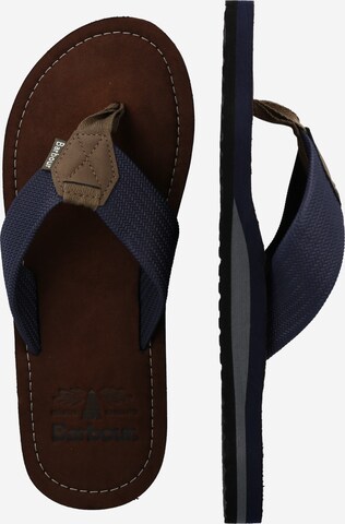 Barbour Teenslippers 'Toeman' in Blauw