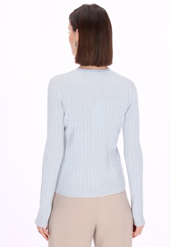 Usha Knit Cardigan in Blue