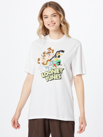 ONLY T-Shirt 'LOONEY TUNES' in Weiß: Vorderseite