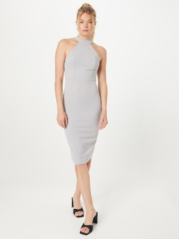 WAL G. Cocktail Dress 'NIAMH' in Grey: front