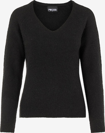 PIECES Sweater 'Ellen' in Black: front