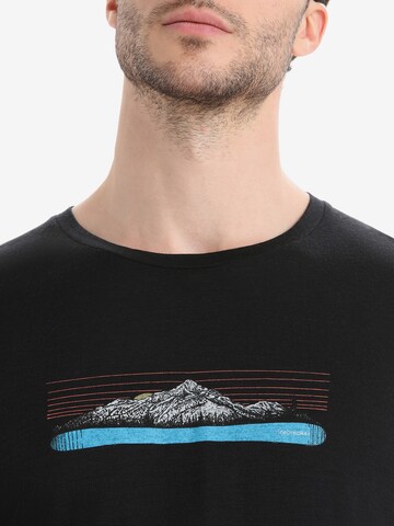 ICEBREAKER - Camiseta funcional 'Tech Lite II Ski Fields' en negro