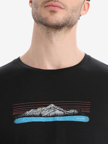 T-Shirt fonctionnel 'Tech Lite II Ski Fields' ICEBREAKER en noir