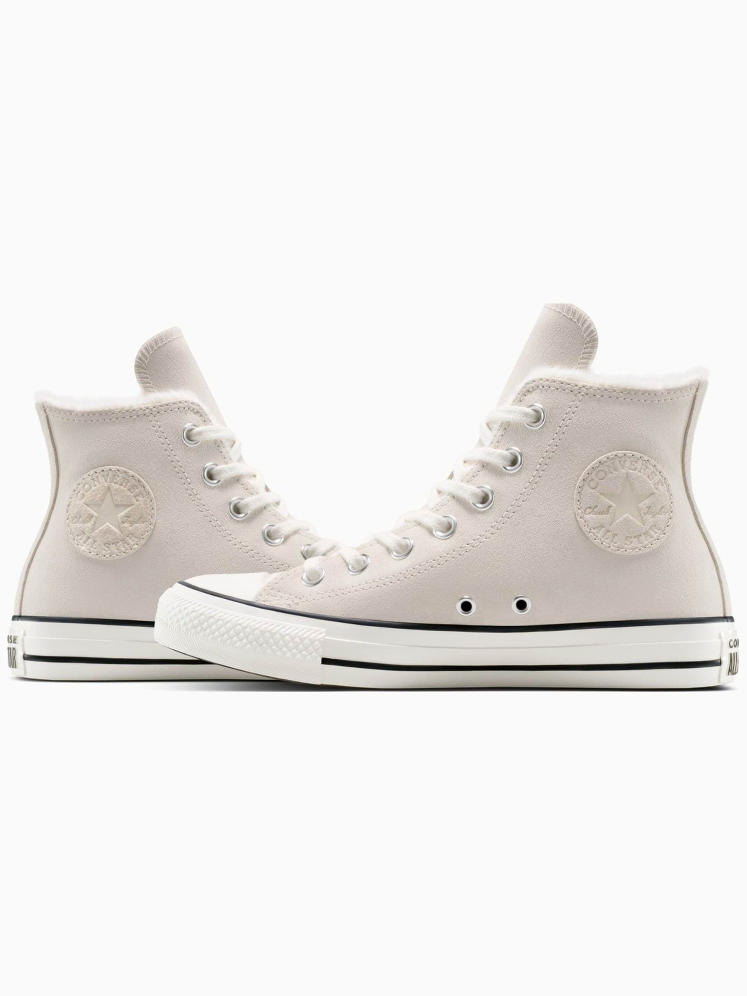 CONVERSE High-Top Sneakers 'Converse Chuck Taylor All Star Cozy Suede' in Beige