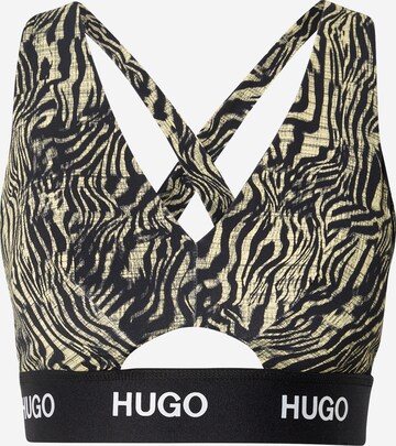 HUGO - Top 'Derrie' en gris: frente