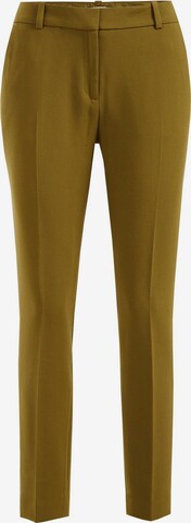 Pantaloni con piega frontale di WE Fashion in verde: frontale