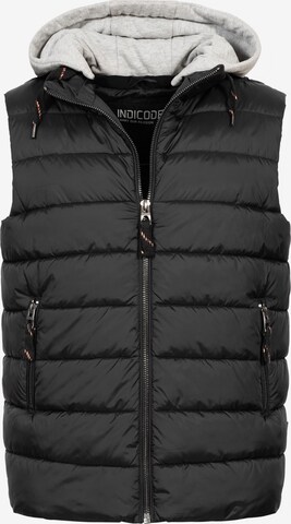 Gilet INDICODE JEANS en noir : devant