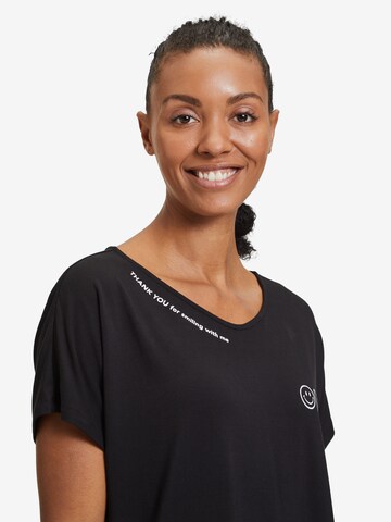 Betty Barclay Oversize-Shirt mit V-Ausschnitt in Schwarz