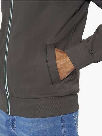 Jan Vanderstorm Sweatjacke 'Javald' in Grau