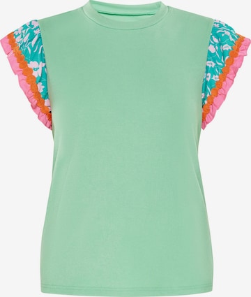 T-shirt MIMO en vert : devant