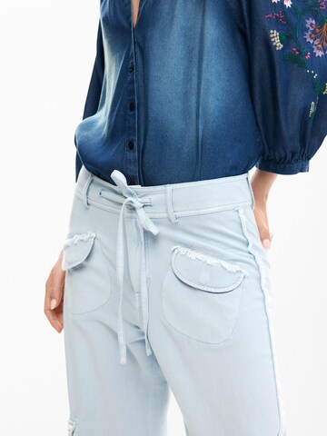 Desigual Široký strih Kapsáče - Modrá