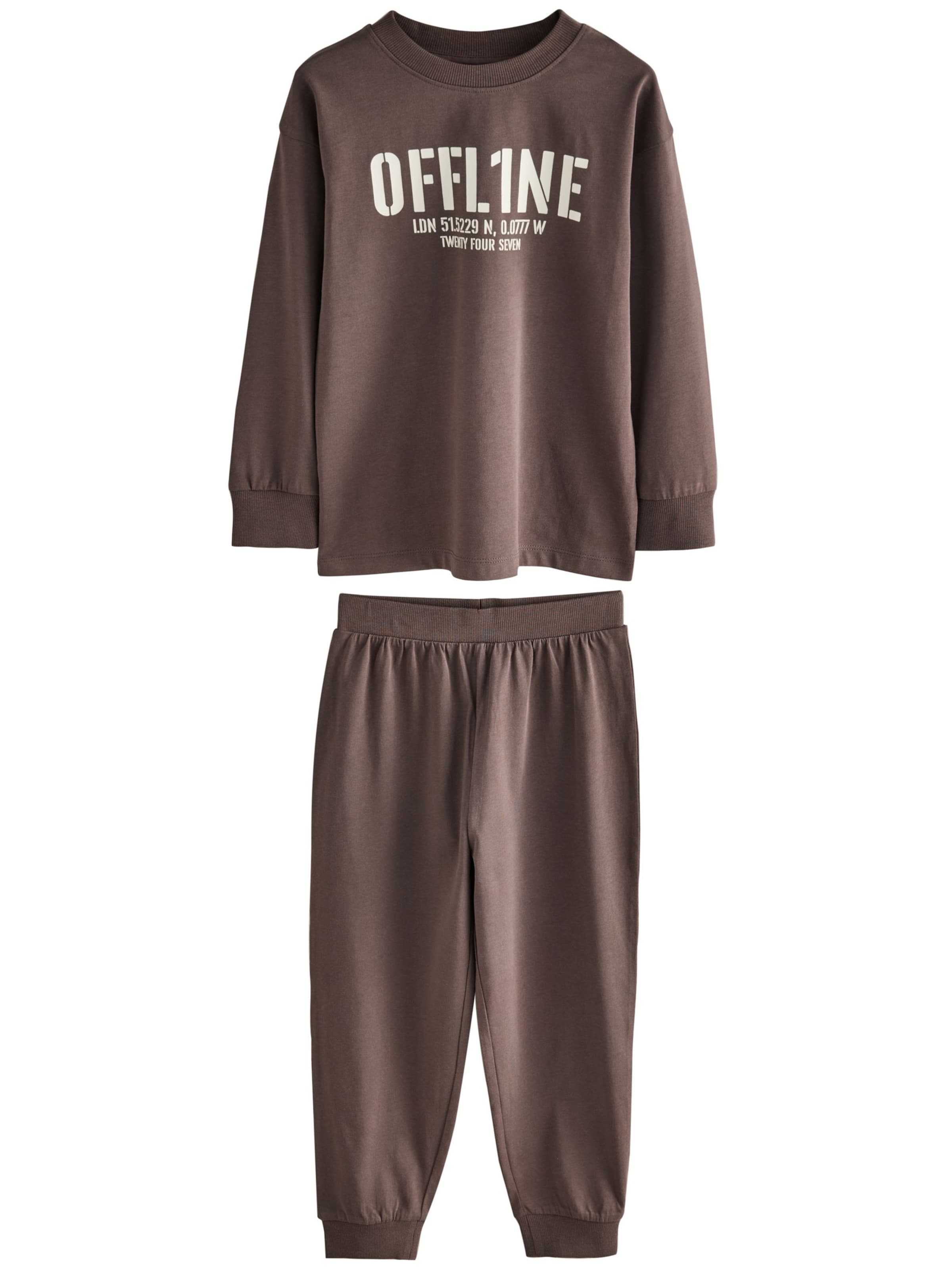 Next Piżama w kolorze brązowy