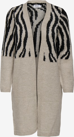 Cardigan 'ONLJADE' ONLY en gris : devant