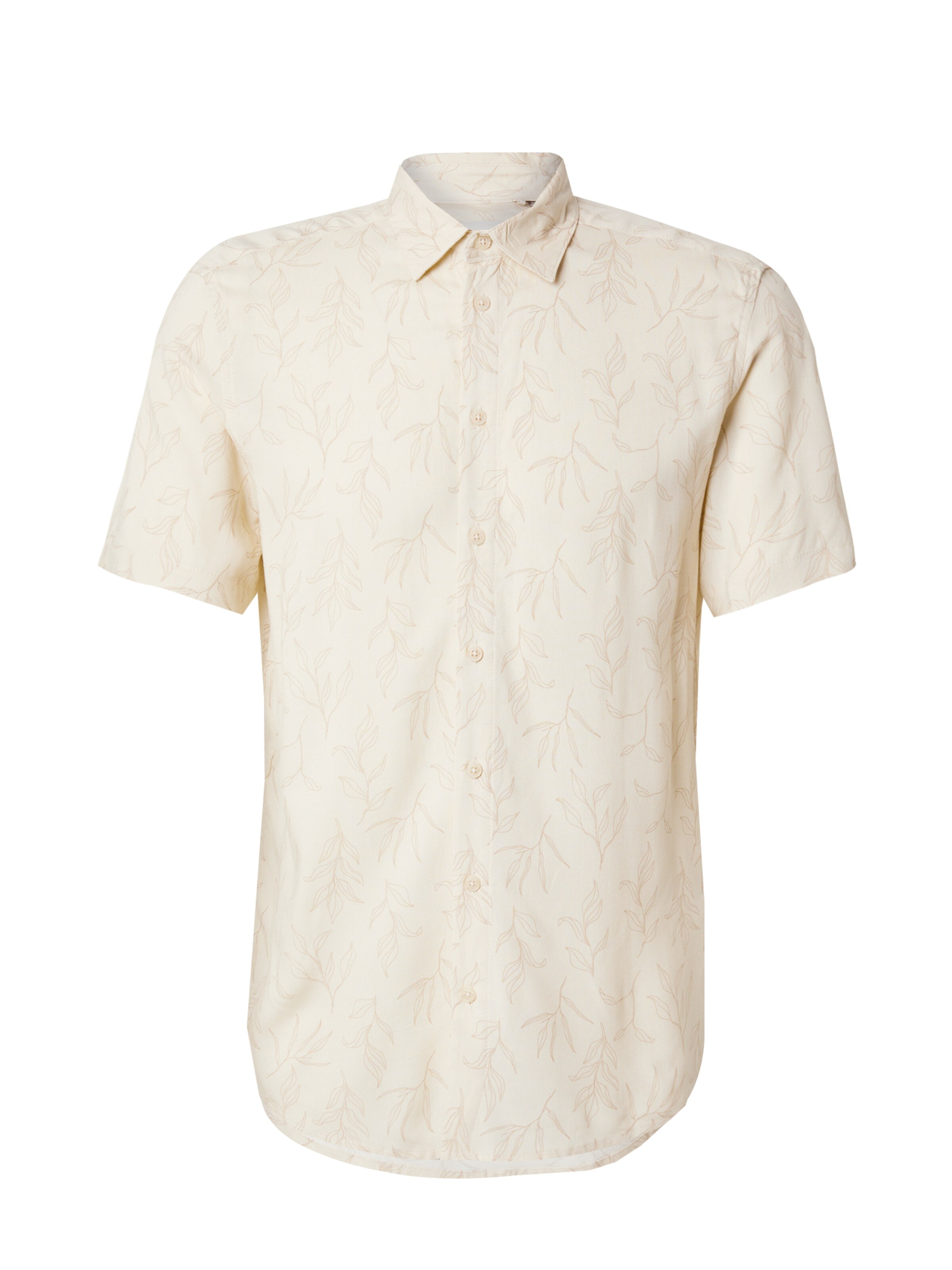 BLEND Overhemd 'BHACE' in Beige: voorkant