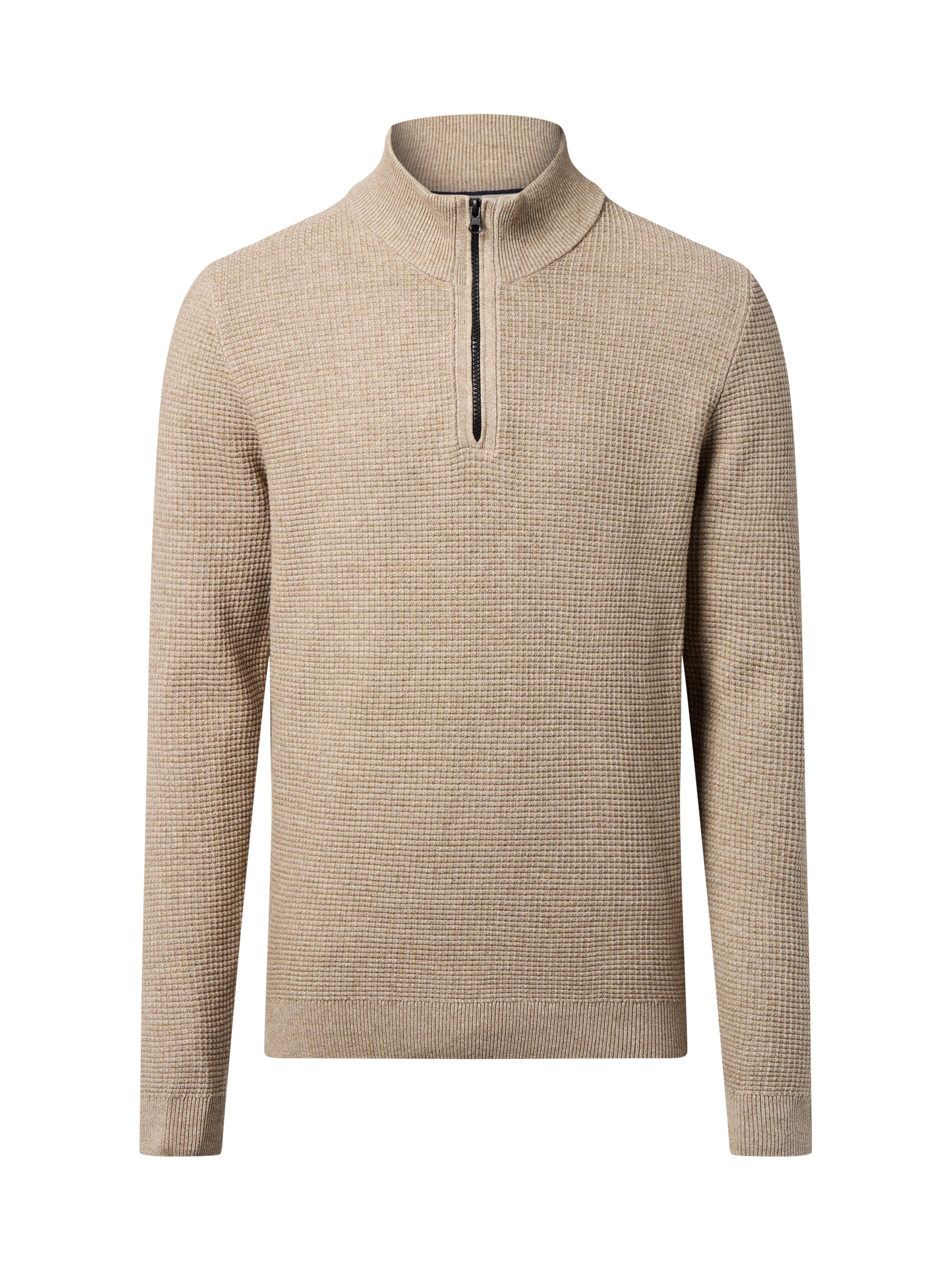 Pull-over Nils Sundström en beige : devant