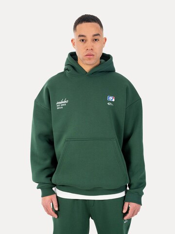 Veste de survêtement Smilodox en vert : devant