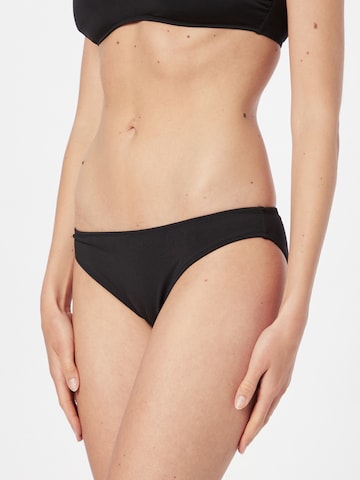 Calvin Klein Swimwear Bikini Bottoms in Black: front