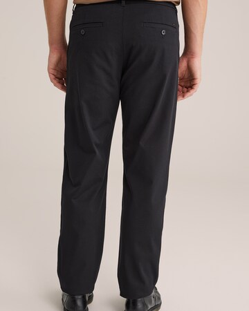 WE Fashion - Regular Calças chino em preto